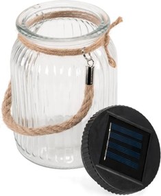 Set de lumini solare, 3 LED-uri, plastic, alb rece, 3 buc