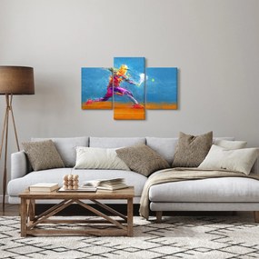 Tablou - Jucător de tenis pictat (90x60 cm)