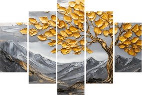 Tablou – Arbore cu frunze aurii (150x105 cm)
