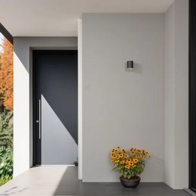 Brilagi - Aplică de perete LED RGBW pentru exterior MATERA 1xGU10/6W/230V antracit IP54