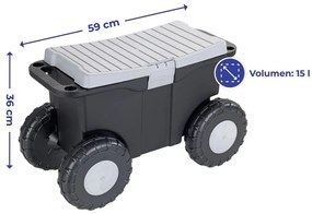 Cutie de grădină cu roți - Maximex