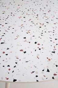 Masa rotunda Aramis terrazzo/alb ø120/h76 cm