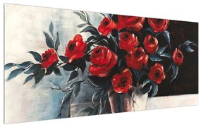 Tablou cu trandafiri (120x50 cm), în 40 de alte dimensiuni noi