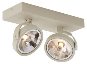 Spotlight modern plafon bej G9 rotund cu rotire si inclinare 2 lumini - Go