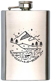 Sticlă de alcool Cadouri Bohemia - Peștii cheamă, 200 ml