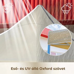 Foișor de grădină pliabil 3x3 m bej