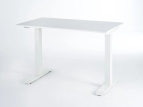 Viva Little, Birou reglabil electric, două motoare - Alb - Alb - 1200x650x18