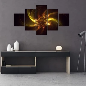 Tablou - abstracție cu elice (125x70 cm), în 40 de alte dimensiuni noi