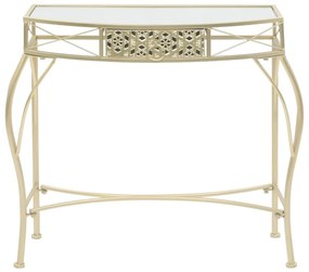 245936 vidaXL Masă laterală stil franțuzesc, auriu, 82 x 39 x 76 cm, metal