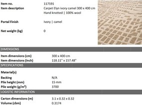 Covor design LUX tesut manual Elyn 300x400cm