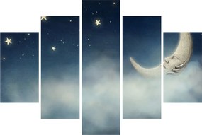 Tablou - Luna cu stele (150x105 cm)
