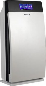 Purificator de aer Finlux FAP-8091UZI, 73 W, Pentru pana la 100 m², Timer, 4 viteze, UV, Ionizare, HEPA 11, Alb/Gri