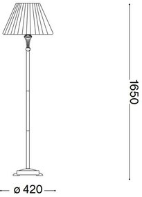 Lampadar Ideal Lux FIRENZE 1xE14/40W/230V auriu