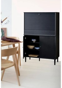 Dulap de vinuri negru în decor de frasin 89x136 cm Mistral - Hammel Furniture