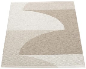 Covor pentru exterior și interior bej 70x90 cm Hill Dark Linen – Pappelina