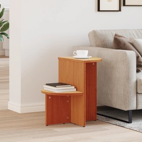 vidaXL Masă laterală Maro ceruit 50 x 40 x 50 cm Lemn masiv de pin