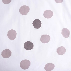 Lenjerie de pat pentru copii albă-gri din bumbac pentru pătuț 100x135 cm Thumper "Dots" – Jerry Fabrics
