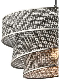 Pendul pe cablu COUPER 1xE27/60W/230V gri/crom lucios