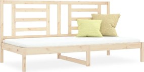 vidaXL Pat de zi fără saltea, 80x200 cm, lemn masiv pin