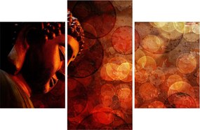 Tablou - Buddha în nuanțe roșii (90x60 cm)