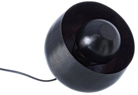 Lampa de masa neagra Ishan S. Ø21.5x22 cm