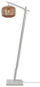 Lampadar eco din bambus cu ratan Tanami S white/2520, nat