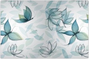 Tablou - Fluturași albaștri (90x60 cm)