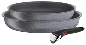 Set de vase pentru gătit 3 buc. din aluminiu Ingenio Natural Force – Tefal