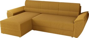 Coltar extensibil de colt TAVERO, mustar, reversibil, 251x140 cm