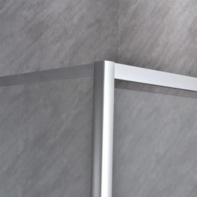 Perete de duș cu dimensiunea de 90x185 cm