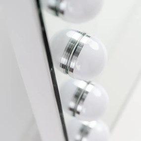 BRILAGI - oglindă LED reglabilă pentru machiaj HOLLYWOOD LED/15W/230V 55x77 cm albă