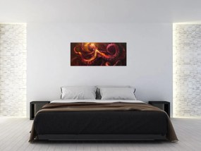 Tablou - Octopus, pictură în ulei (120x50 cm)
