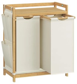 Coș de rufe cu două compartimente