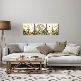 Tablou - Deșert, acvariu (cu ceas) (90x30 cm)