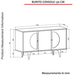 Dulap Burinda 130 (stejar alb). 1108181