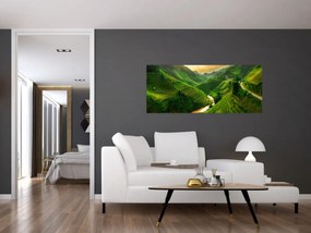 Tablou - Terase de orez Mu Cang Chai (120x50 cm)