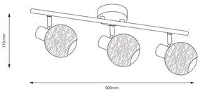 Spot DEX 3xE14/10W/230V bej/crem