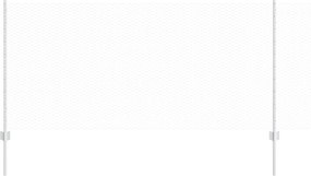 vidaXL Gard cu Stâlp Argintiu 1 x 25 m Oțel