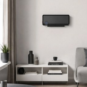 HOMCOM Încălzitor electric de perete cu 3 moduri, Negru | Aosom Romania