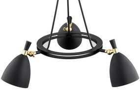 Lustra cu 3 spoturi design modern CHARLOTTE negru