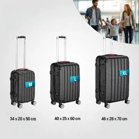 Deuba Set de trolere Baseline cu 3 piese - negru