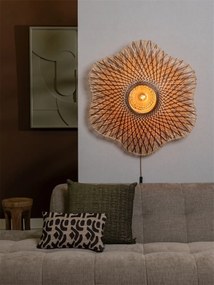 Aplica de perete Eco, Bambus, Madura natural/maro, L