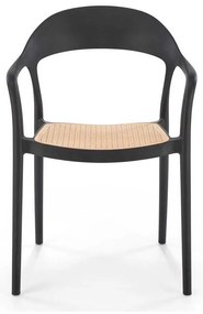 Scaun de bucătărie Ruby, maro / negru