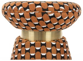 Taburet portocaliu Pin – White Label