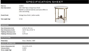 Masuta laterala design LUX Pigna