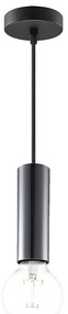 Lustră pe cablu SAGA 1xE27/40W/230V negru