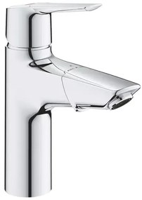 Baterie lavoar cu dus extractibil Grohe Start crom lucios cu ventil Click-Clack