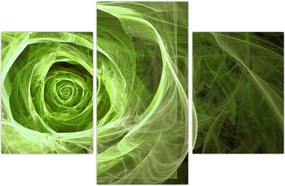 Tablou - Abstract Rose Green (90x60 cm)