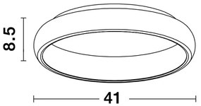 Plafoniera LED design modern Albi, alb NVL-8105605
