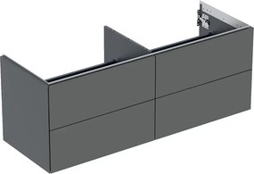 Dulap baza suspendat Geberit One lava mat 135 cm cu 4 sertare